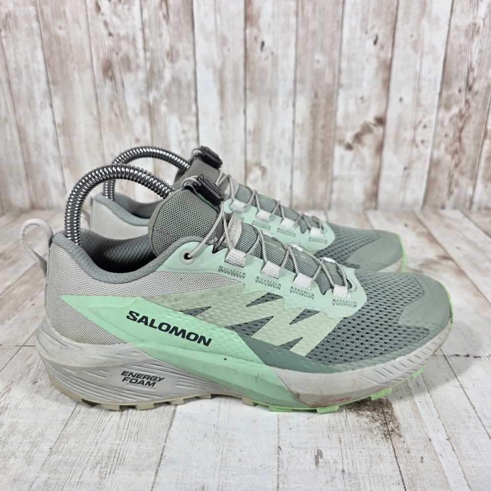 Salomon Sense Ride 5 Women 6 Trail Running Shoes Green Sage 473141